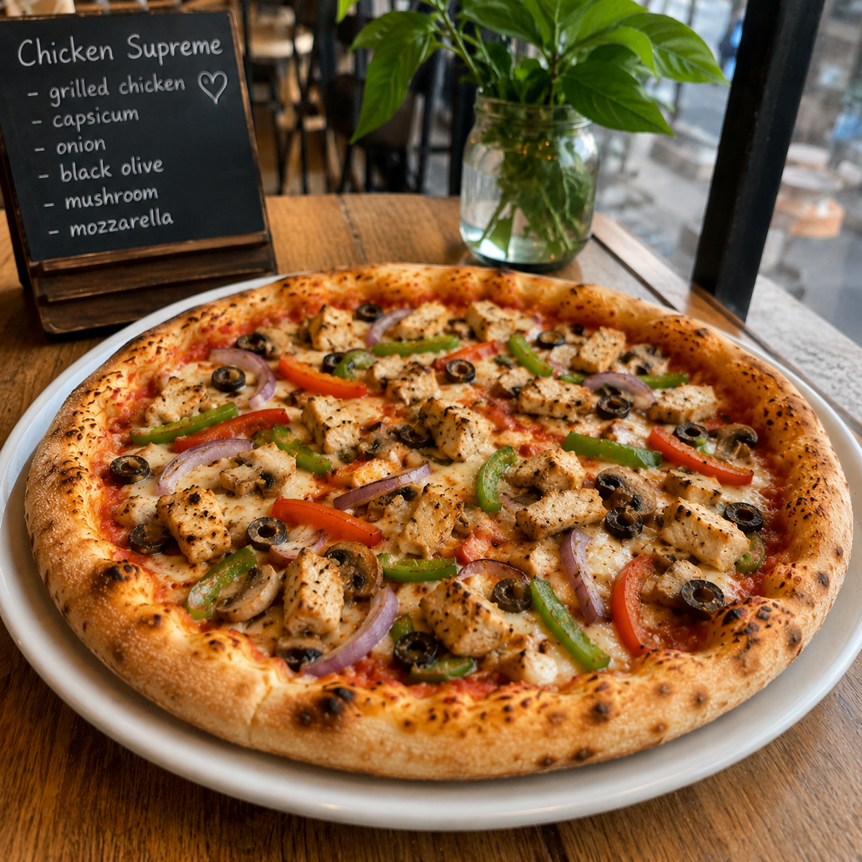 chicken supreme pizza